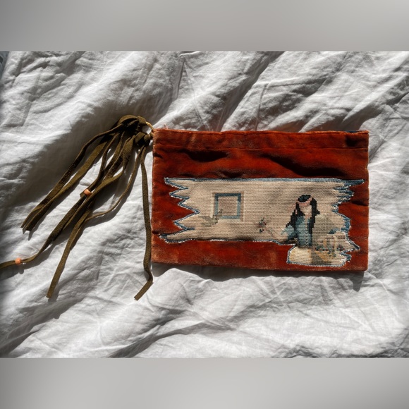 Handmade purse with loop for belt or crossbody strap - Picture 1 of 3